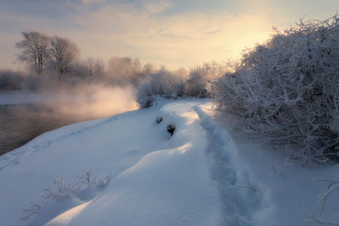 photo "***" tags: landscape, sunset, winter