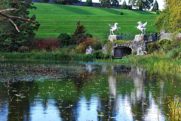 фото "powerscourt" метки: архитектура, пейзаж, вода