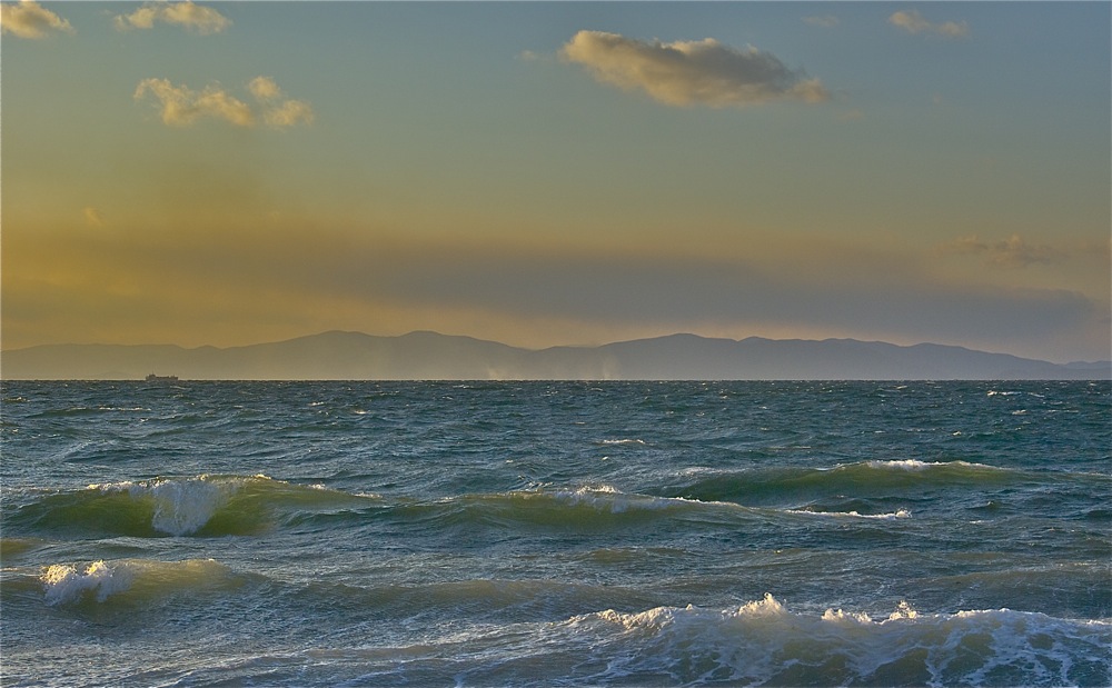 фото "Свет волны" метки: пейзаж, закат