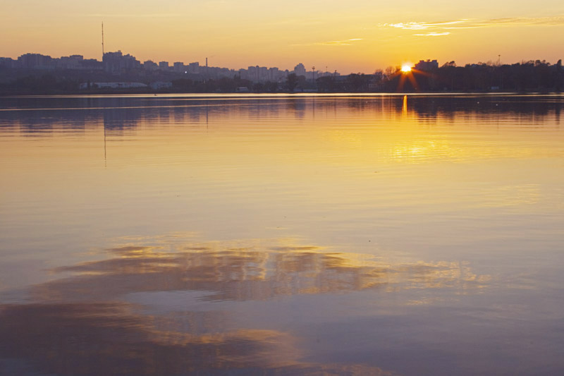 фото "Городские ...(...отражения )" метки: город, пейзаж, закат