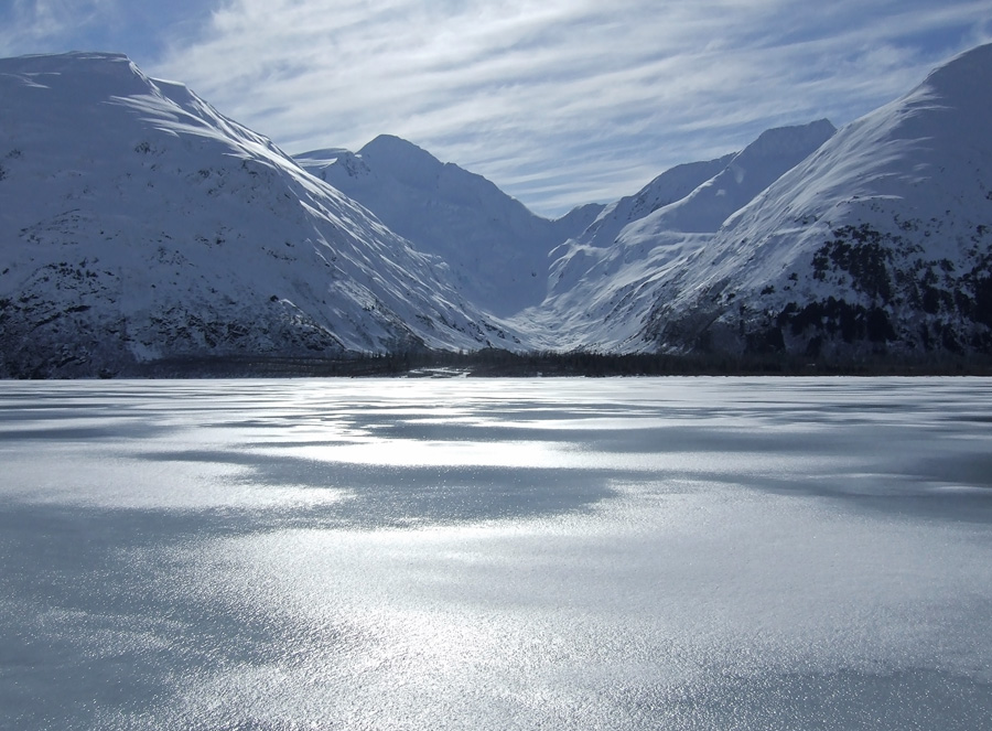 photo "Озеро "Портидж", Зимой" tags: landscape, travel, North America, mountains