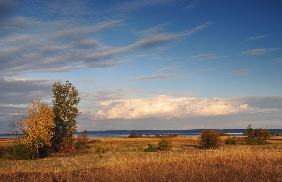 фото "На закате" метки: пейзаж, облака, осень