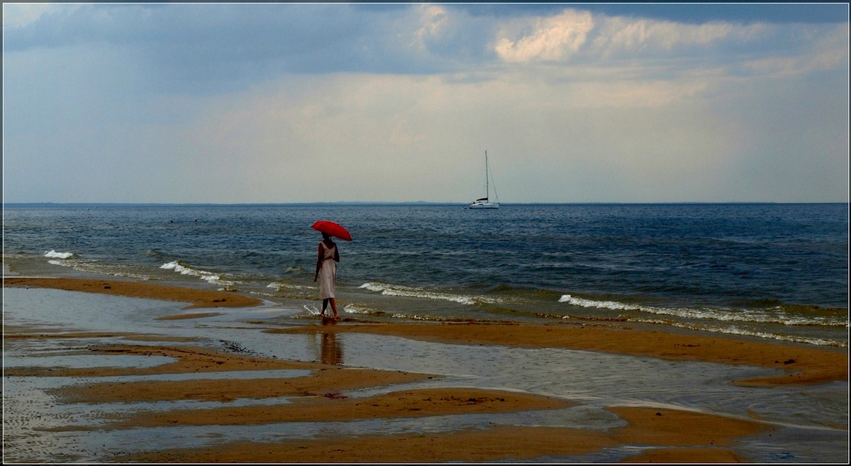 фото "Rain beginning" метки: пейзаж, вода, лето