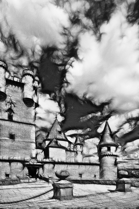 photo "Castle" tags: architecture, black&white, landscape, 