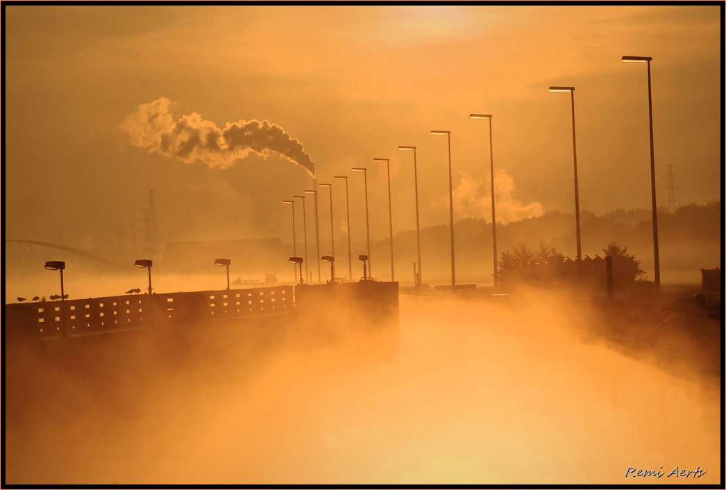 photo "fire sky" tags: architecture, landscape, sunset