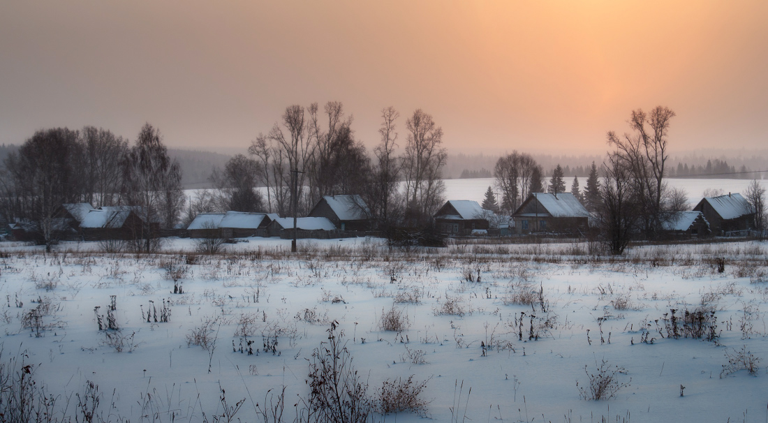 фото "Зимний вечер" метки: пейзаж, зима