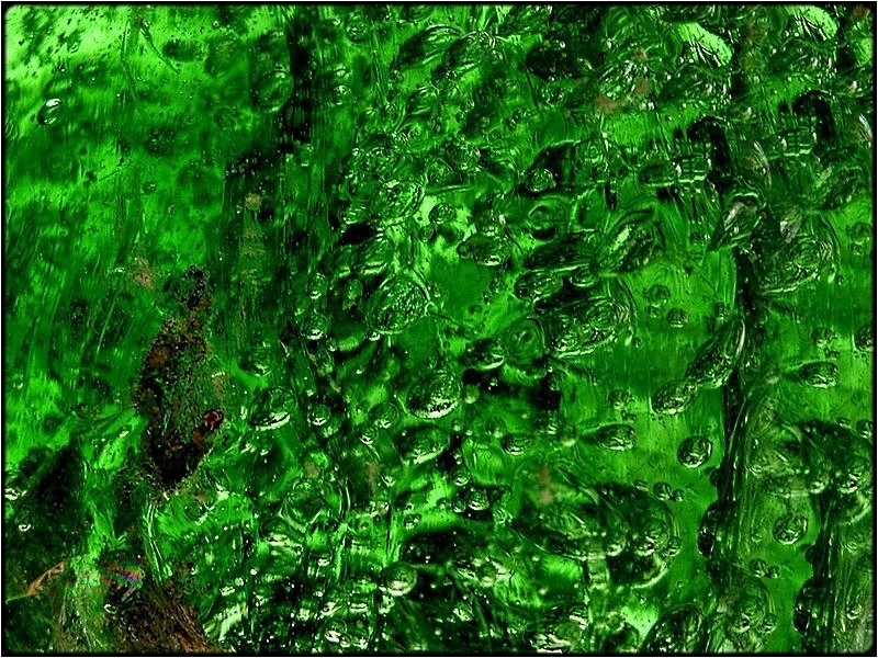 photo "green glass 1" tags: macro and close-up, abstract, 