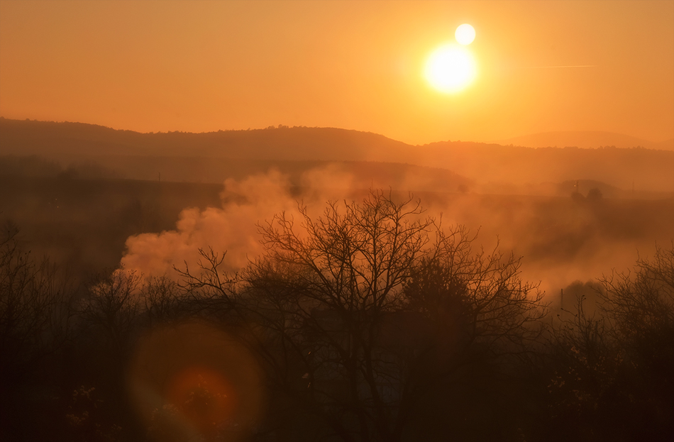 photo "Morning in the fog" tags: landscape, winter