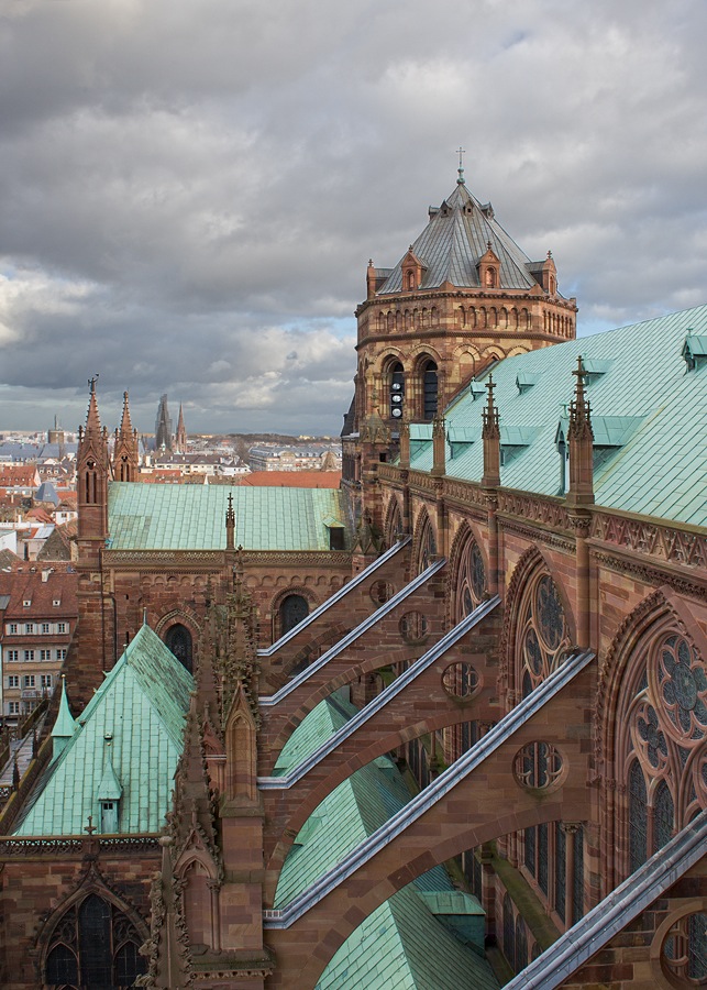 фото "Cathédrale de Strasbourg" метки: архитектура, пейзаж, 