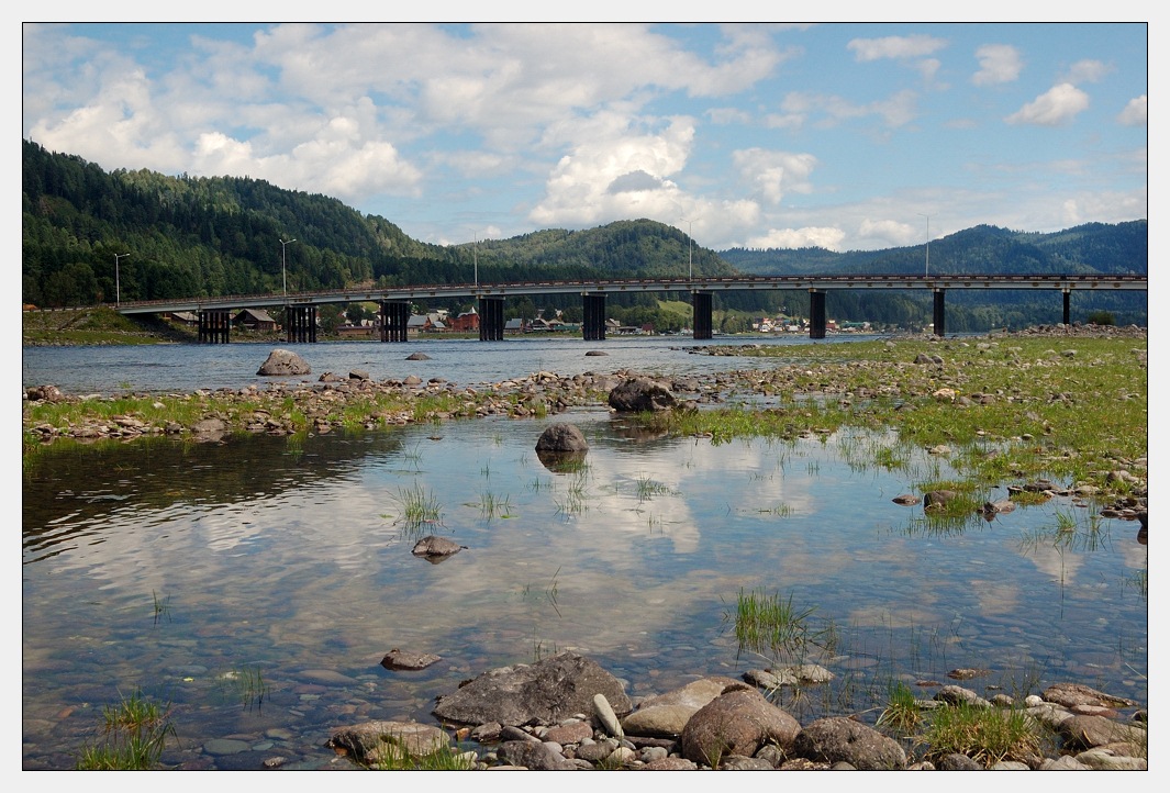 photo "Bridge over Biya" tags: landscape, summer, water