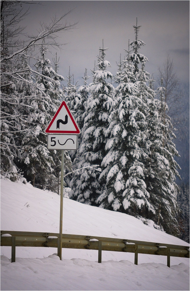 photo "Mountain road" tags: landscape, mountains, winter