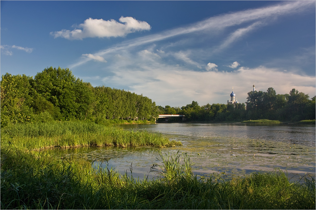 photo "***" tags: landscape, clouds, river, summer, water