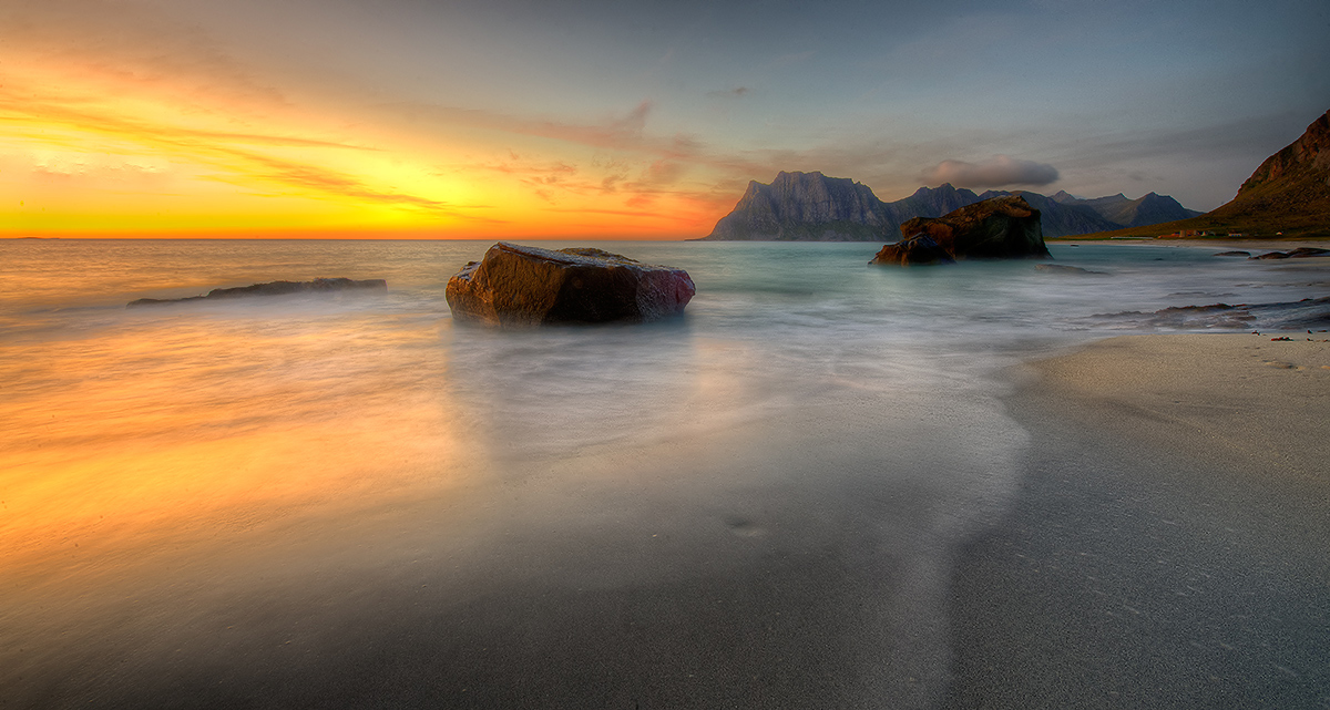фото "Sunset in Lofoten ll" метки: пейзаж, закат, осень