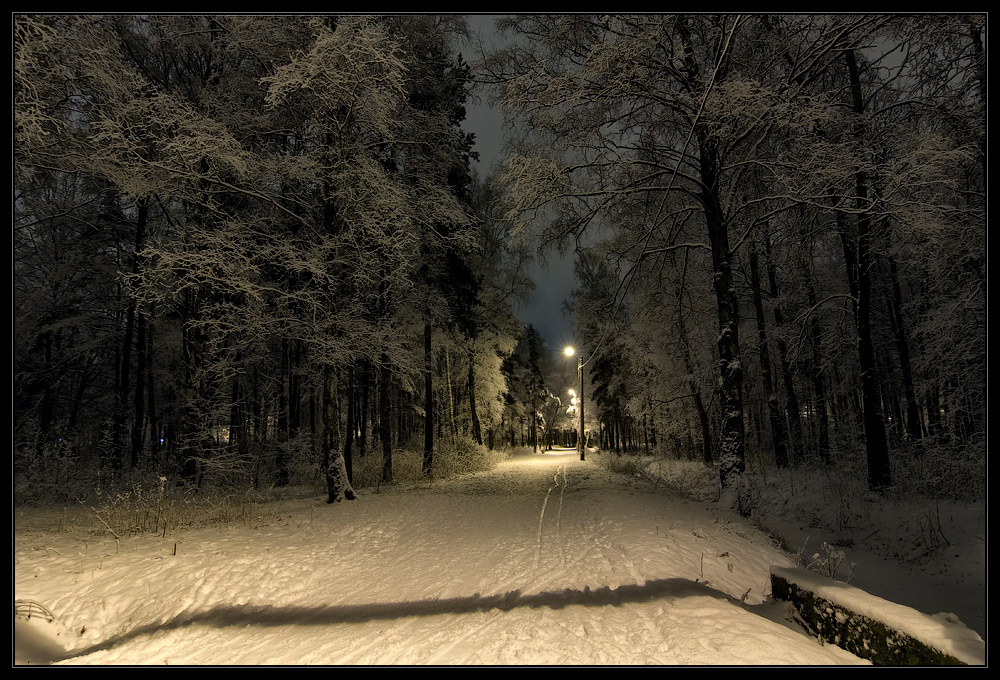 фото "Когда все спят..." метки: пейзаж, зима, ночь