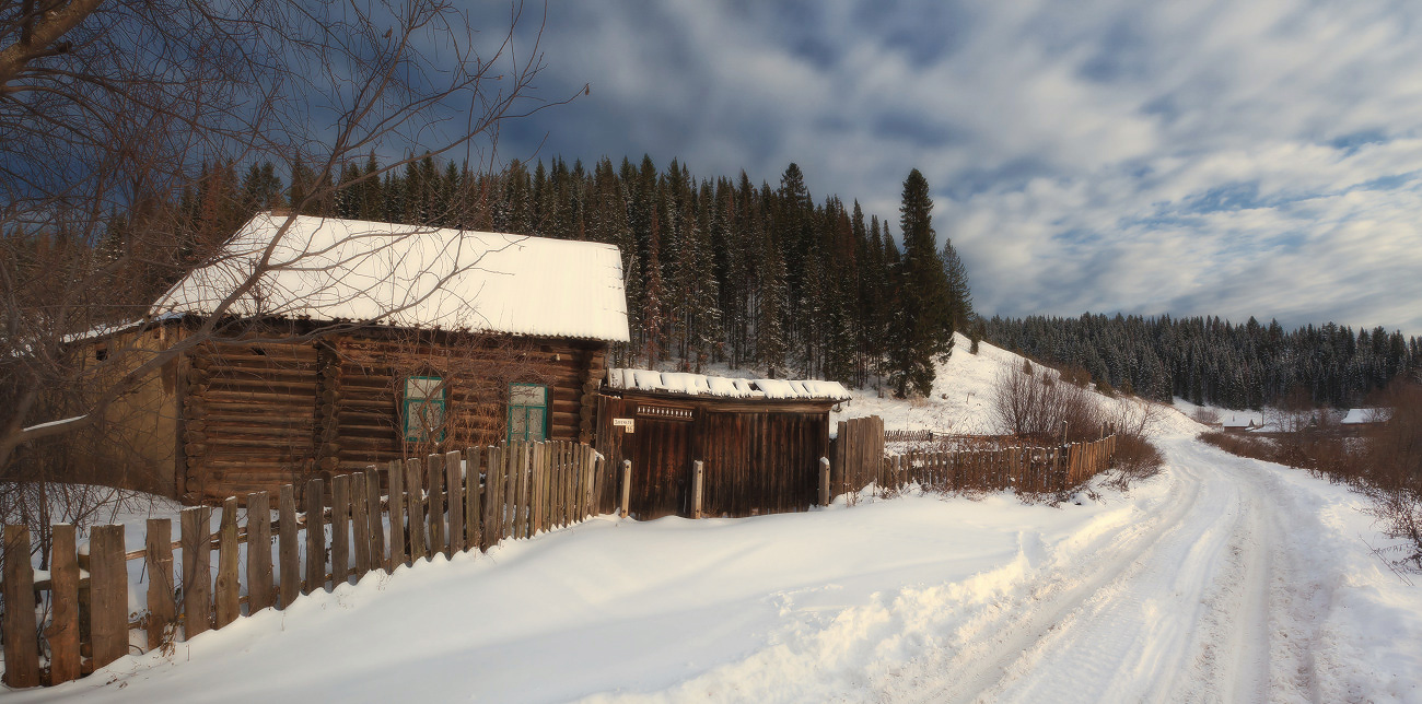 фото "Старый домик" метки: пейзаж, панорама, зима