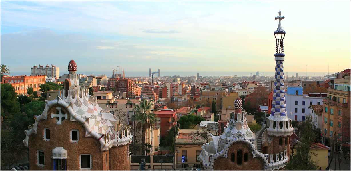 фото "Крыши Барселоны" метки: путешествия, город, Европа
