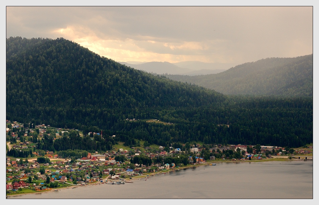 photo "View from mountain" tags: landscape, mountains, sunset