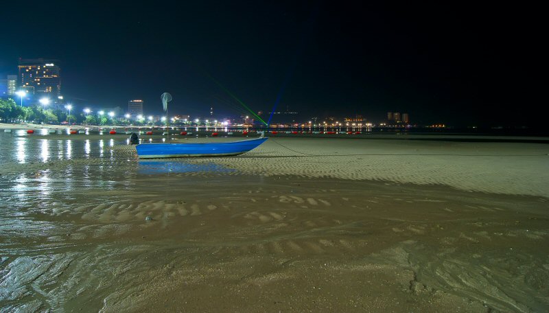 photo "Walk on a bottom of gulf of Siam" tags: travel, landscape, Asia, night