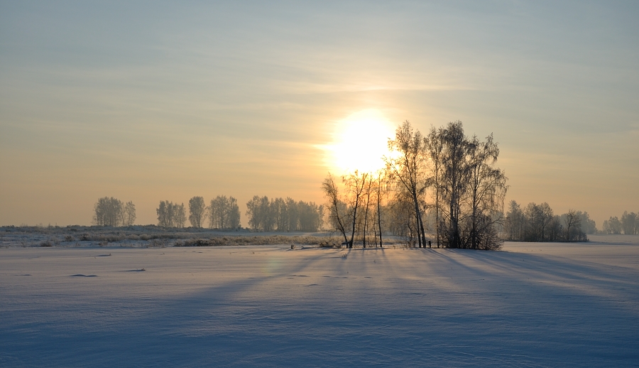 photo "***" tags: landscape, sunset, winter