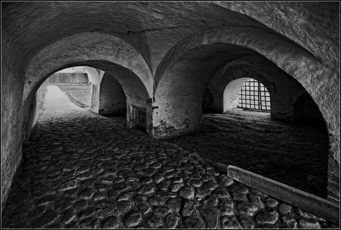 photo "Fortress gate" tags: interior, black&white, 
