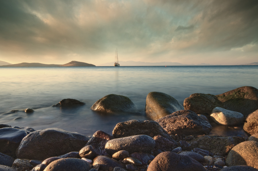 photo "a morning alone" tags: landscape, sunset