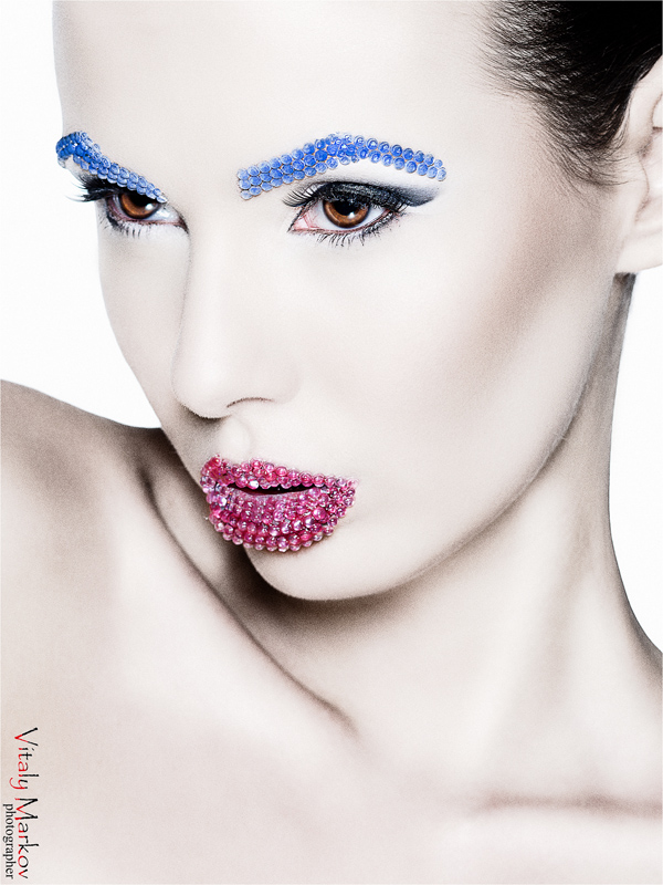 photo "make-up from swarovski" tags: portrait, glamour, woman