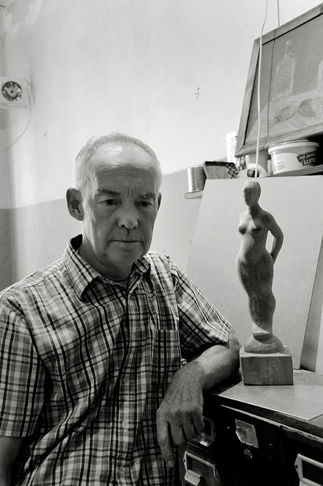 фото "А.Каблуков, скульптор. 2011г." метки: портрет, 