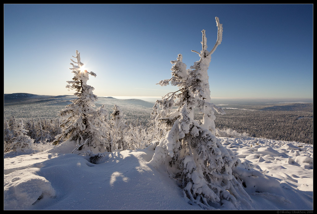 фото "На вершине / 0184_0064" метки: пейзаж, горы, зима