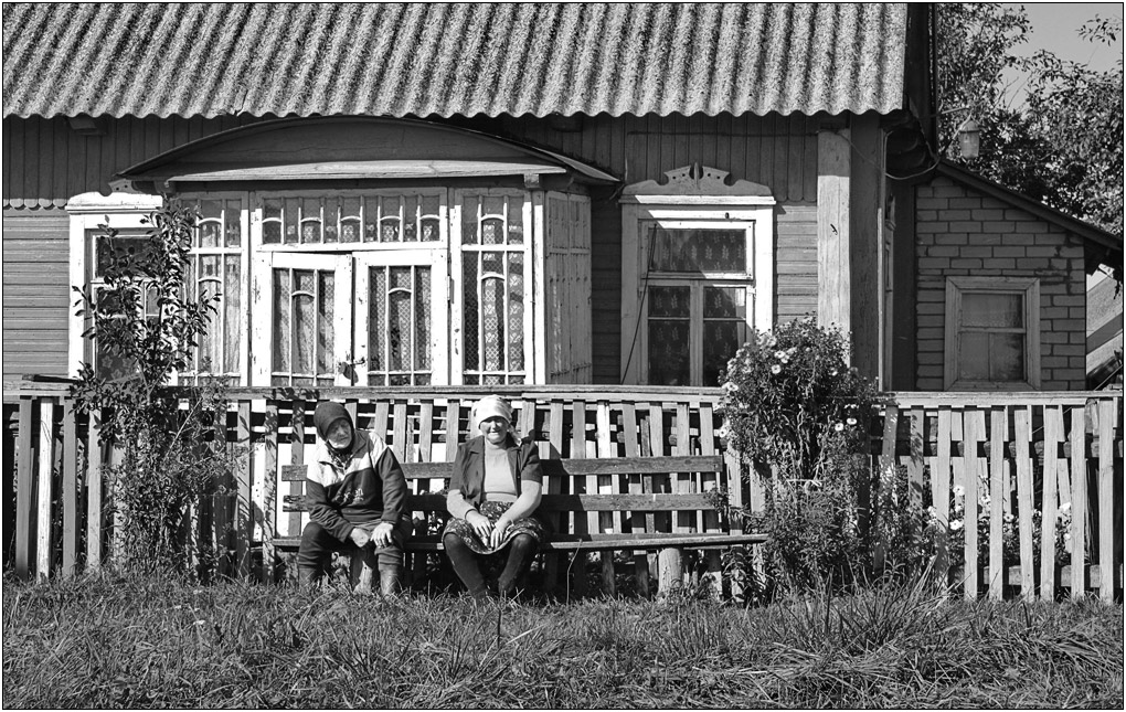 photo "On the bench" tags: genre, black&white, 