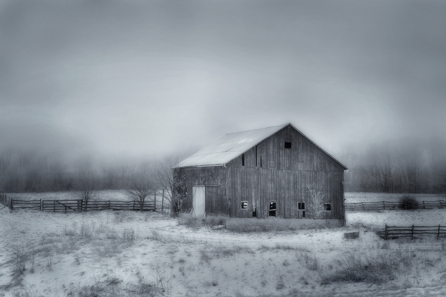 photo "Winter Barn" tags: landscape, winter