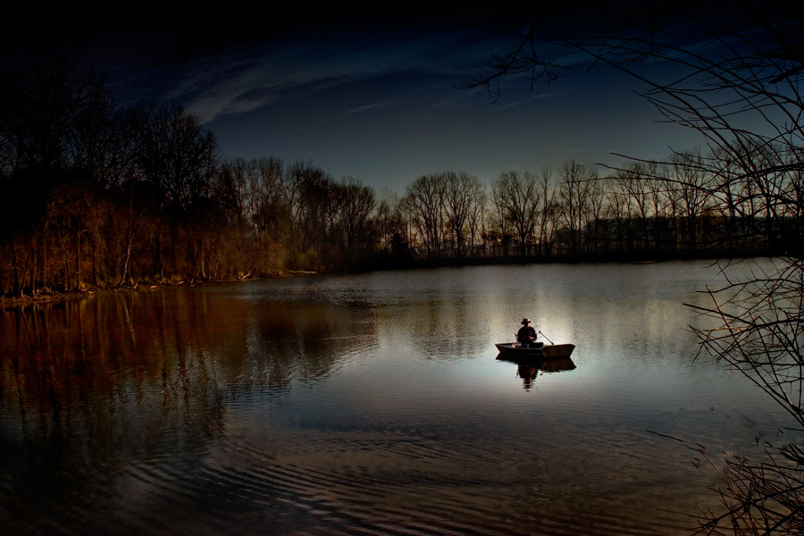 photo "The Fisherman" tags: landscape, water