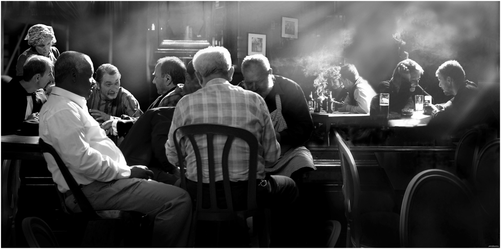 photo "les joueurs de cartes" tags: digital art, montage, 