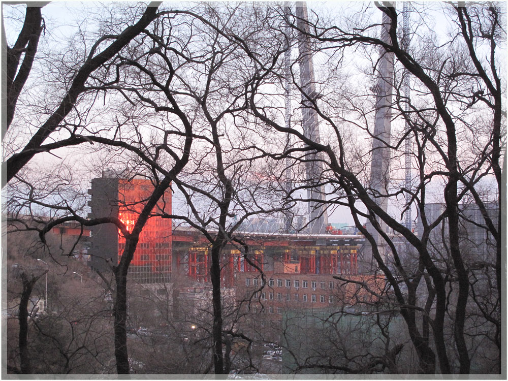 фото "Закат в феврале" метки: пейзаж, закат, зима