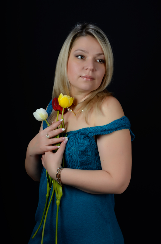 фото "Ах эти тюльпаны" метки: портрет, женщина