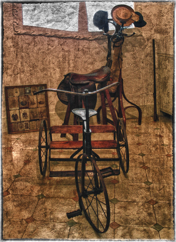 photo "Old bicycle" tags: digital art, misc., 