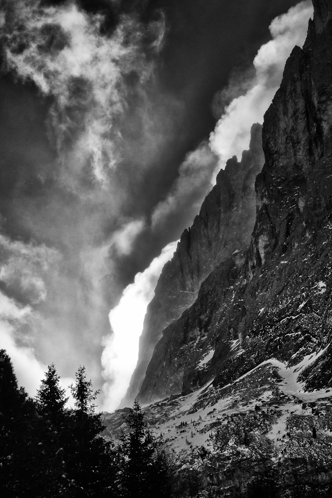 photo "***" tags: landscape, black&white, mountains