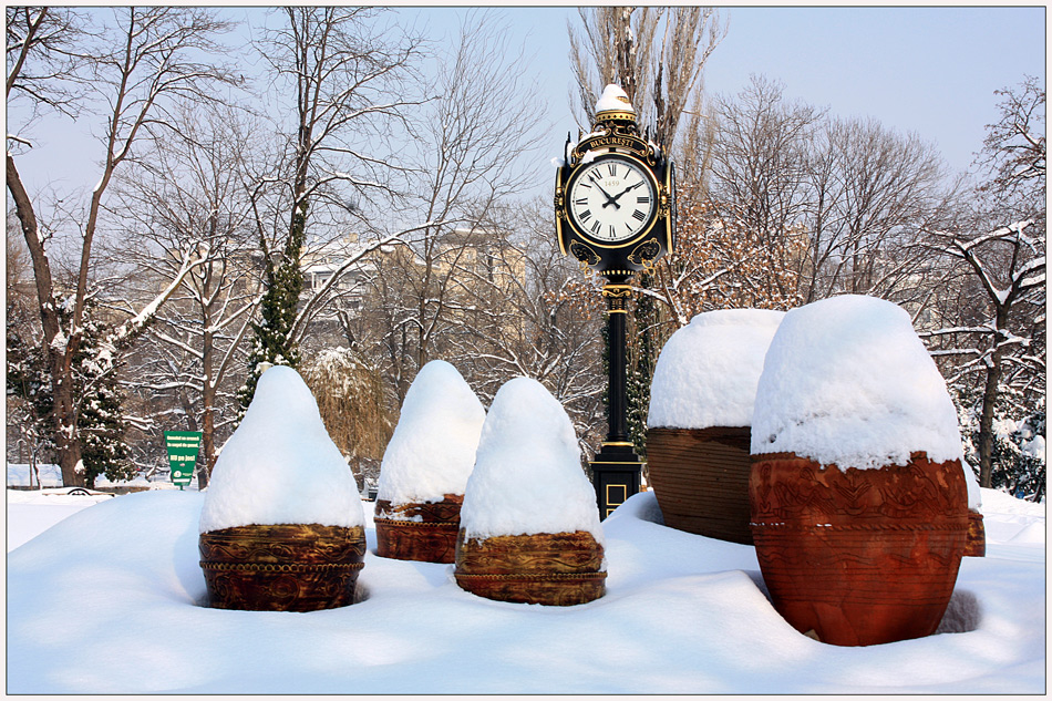 фото "In mid-winter" метки: пейзаж, город, Бухарест, зима, парк, снег