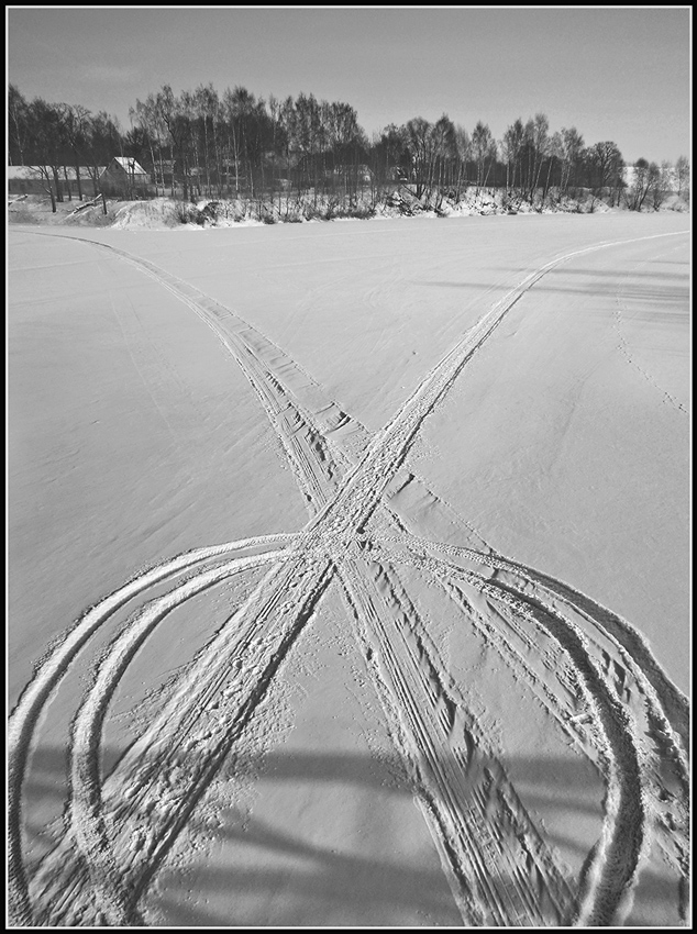 photo "***" tags: landscape, black&white, winter