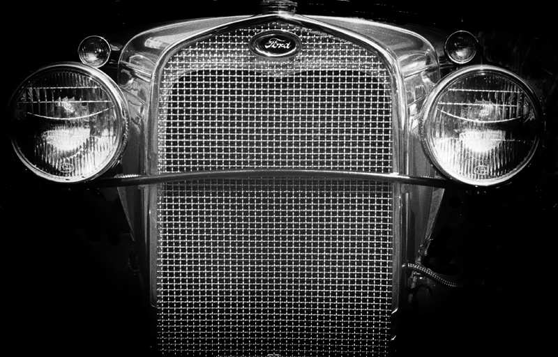 photo "Model A Ford automobile" tags: black&white, misc., 