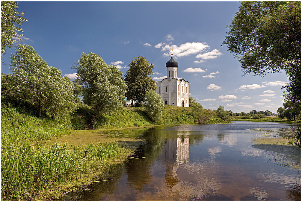 photo "On coast of Nerl" tags: landscape, architecture, water