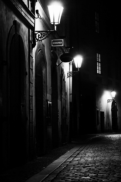 photo "Ночные фонари-2" tags: black&white, 