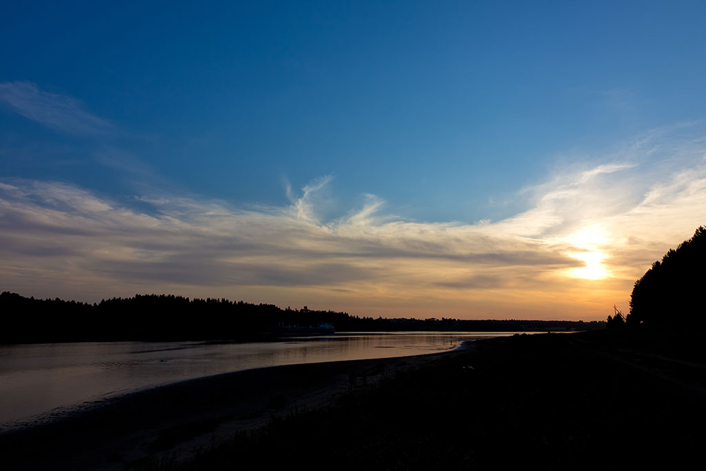 photo "Sunset on the Volga" tags: landscape, sunset, water