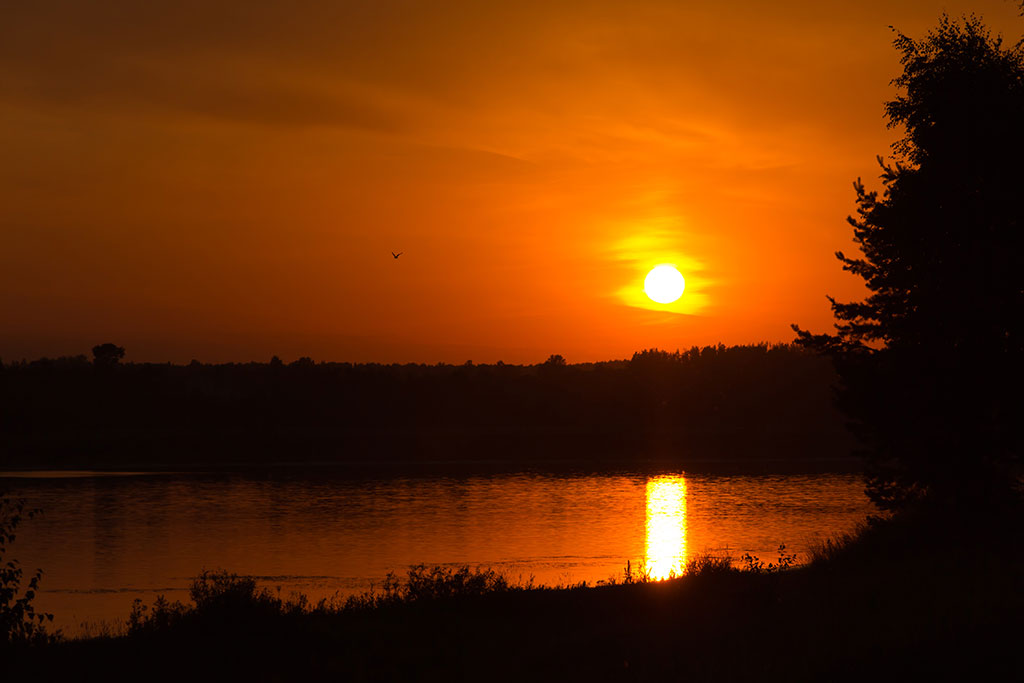 photo "Evening on the Volga" tags: landscape, sunset, water