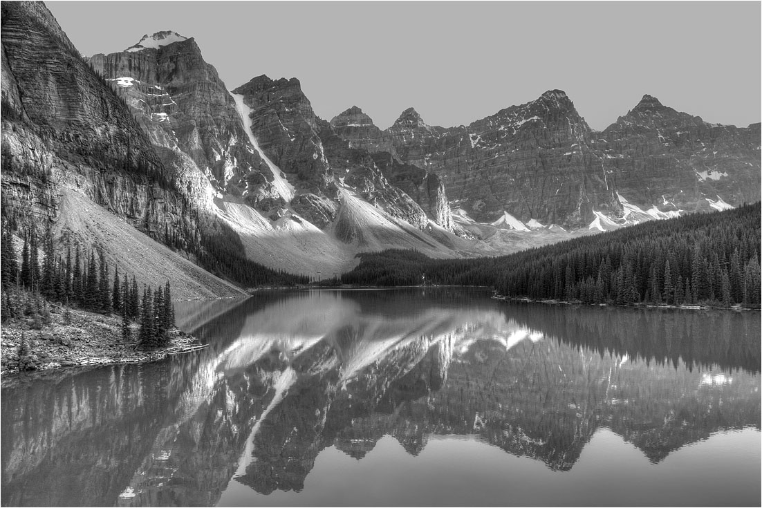 photo "Wide view" tags: landscape, black&white, water