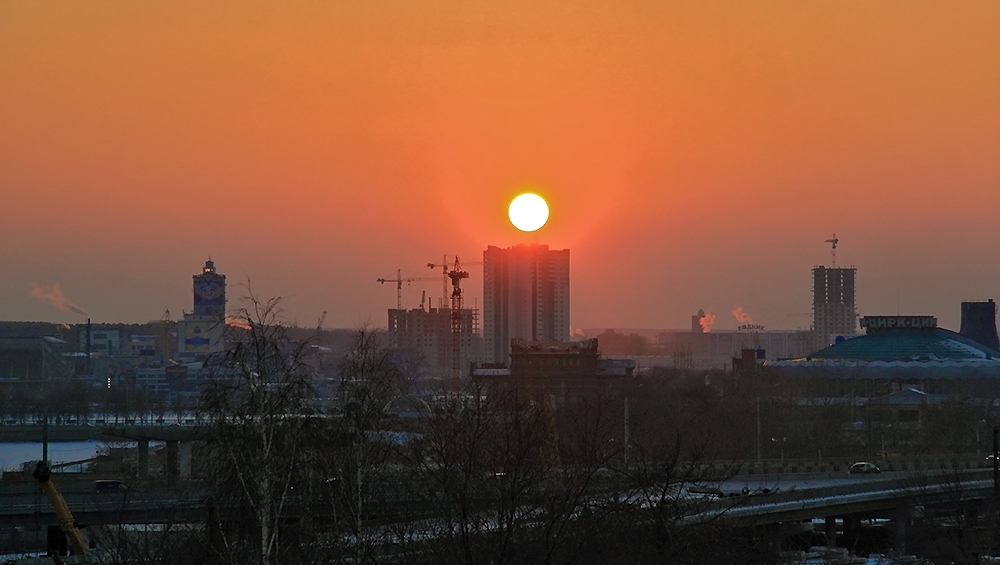 photo "The weary sun" tags: landscape, sunset