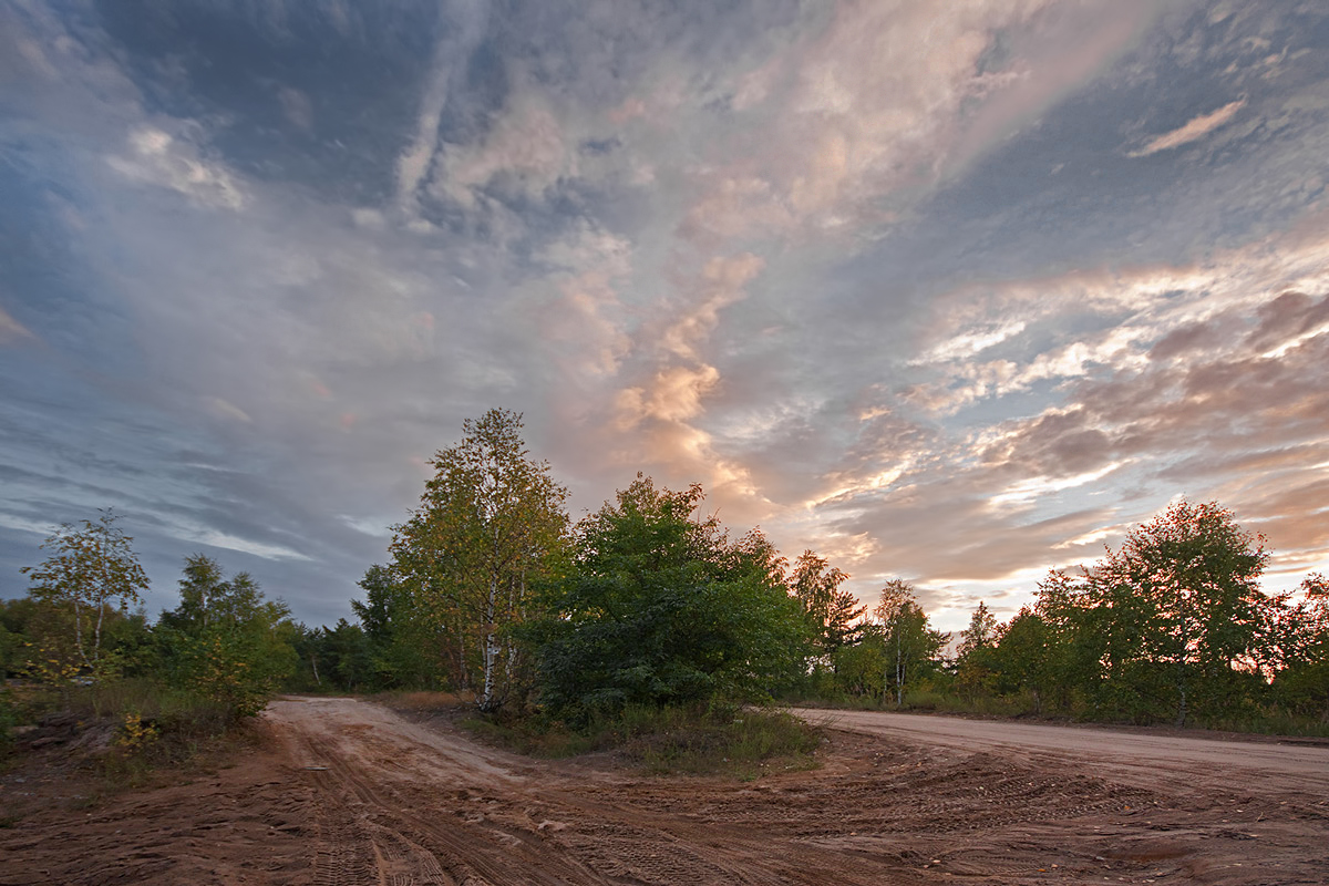 фото "Дорога на закат" метки: пейзаж, облака
