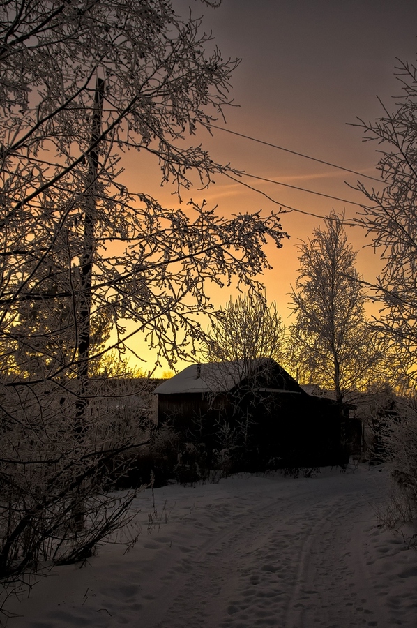 photo "***" tags: landscape, sunset, winter