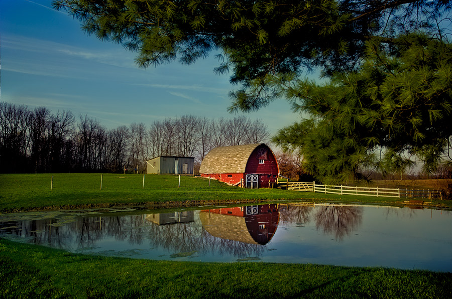 photo "Barn Reflection" tags: landscape, 