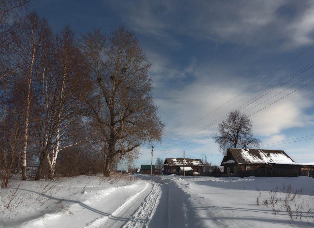 фото "Зимняя деревенька" метки: пейзаж, зима