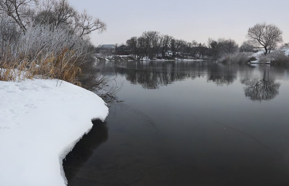 фото "Зарисовка мартовского утра." метки: пейзаж, весна, вода